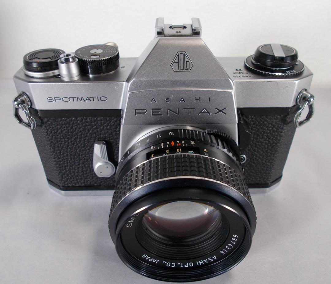 フィルムカメラ 整備済　Pentax SPII + レンズ f1.8　G140