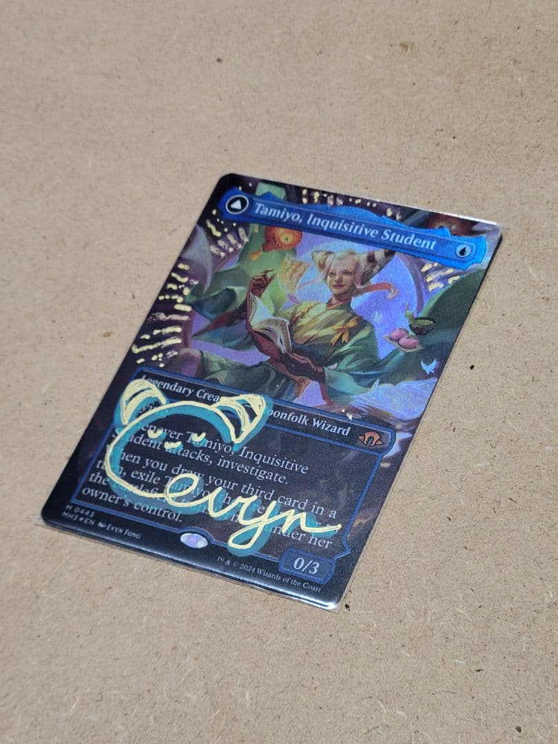 知りたがりの学徒、タミヨウ foil サイン Tamiyo