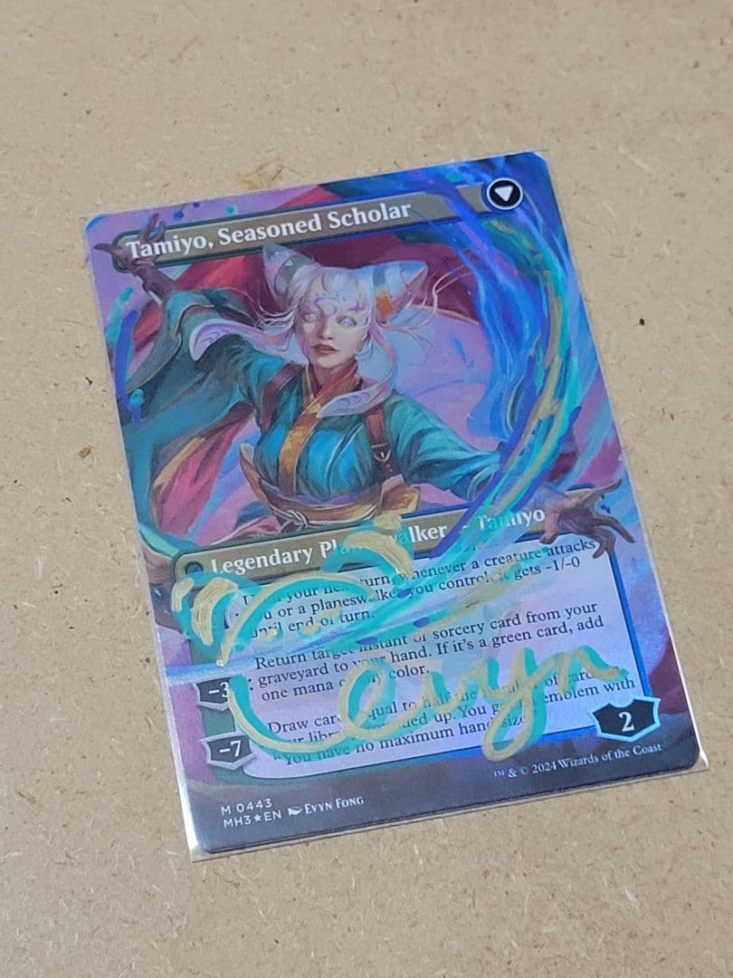 知りたがりの学徒、タミヨウ foil サイン Tamiyo