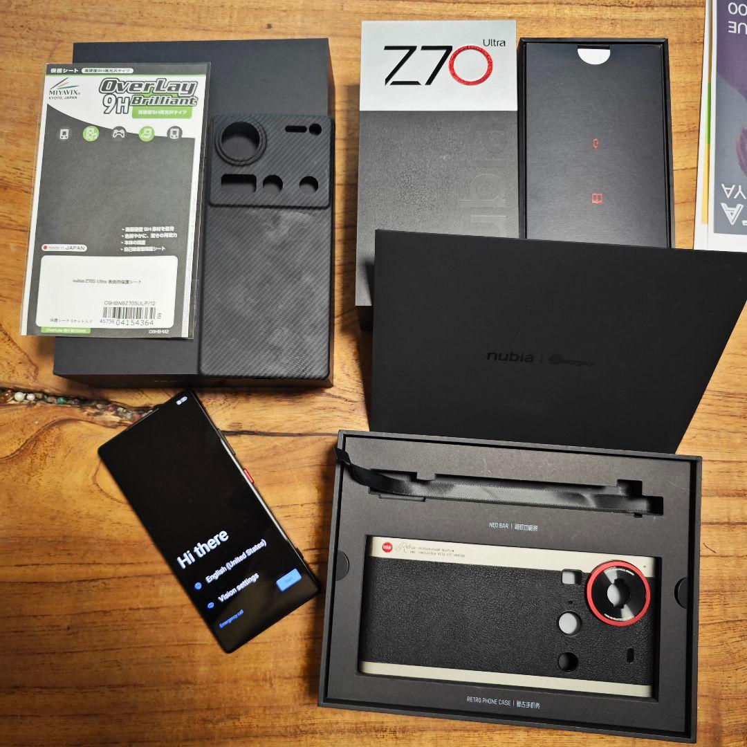 nubia z70 ultra スマホフォトグラファー付き