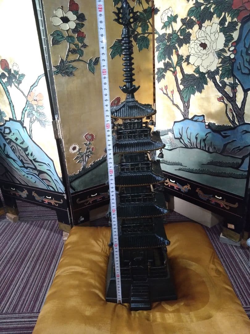 鉄製 五重塔 インテリア装飾 約80cm