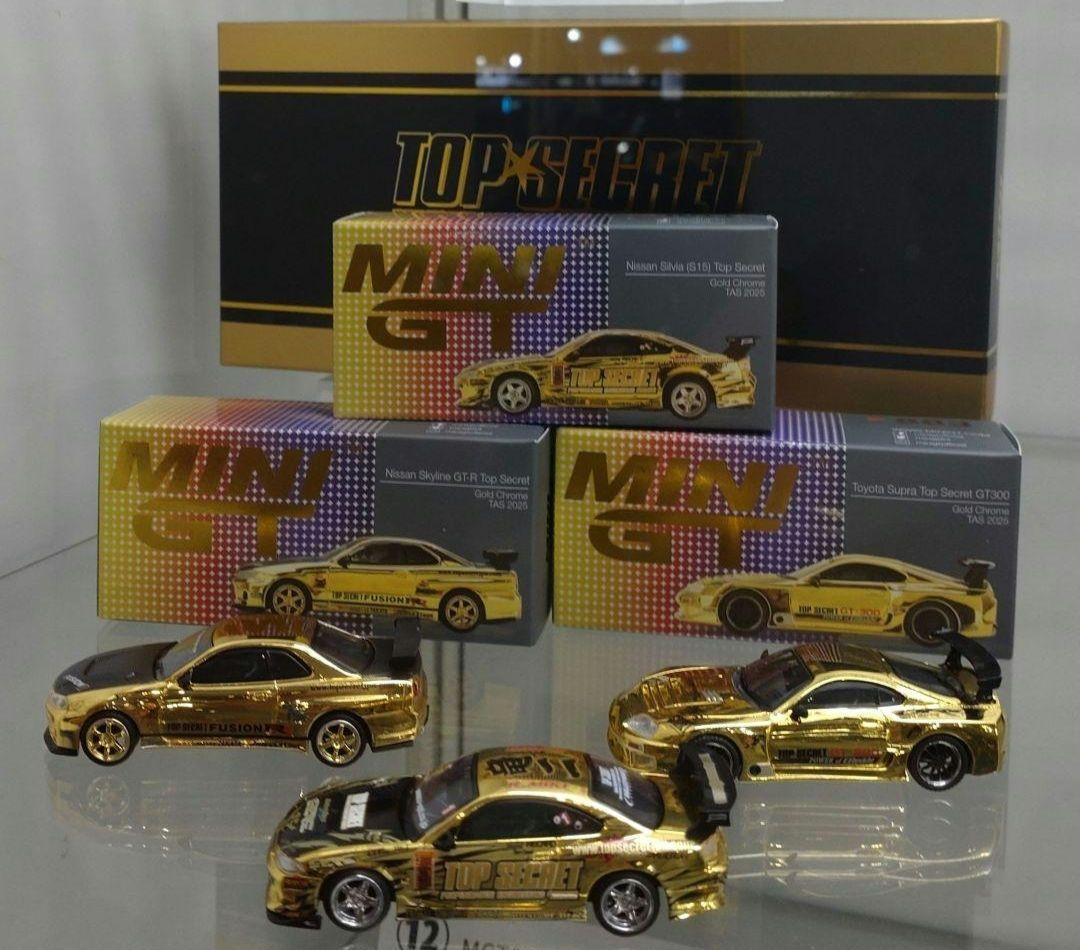 オートサロン2025 TOP SECRET MINI GT ゴールド ３台セット