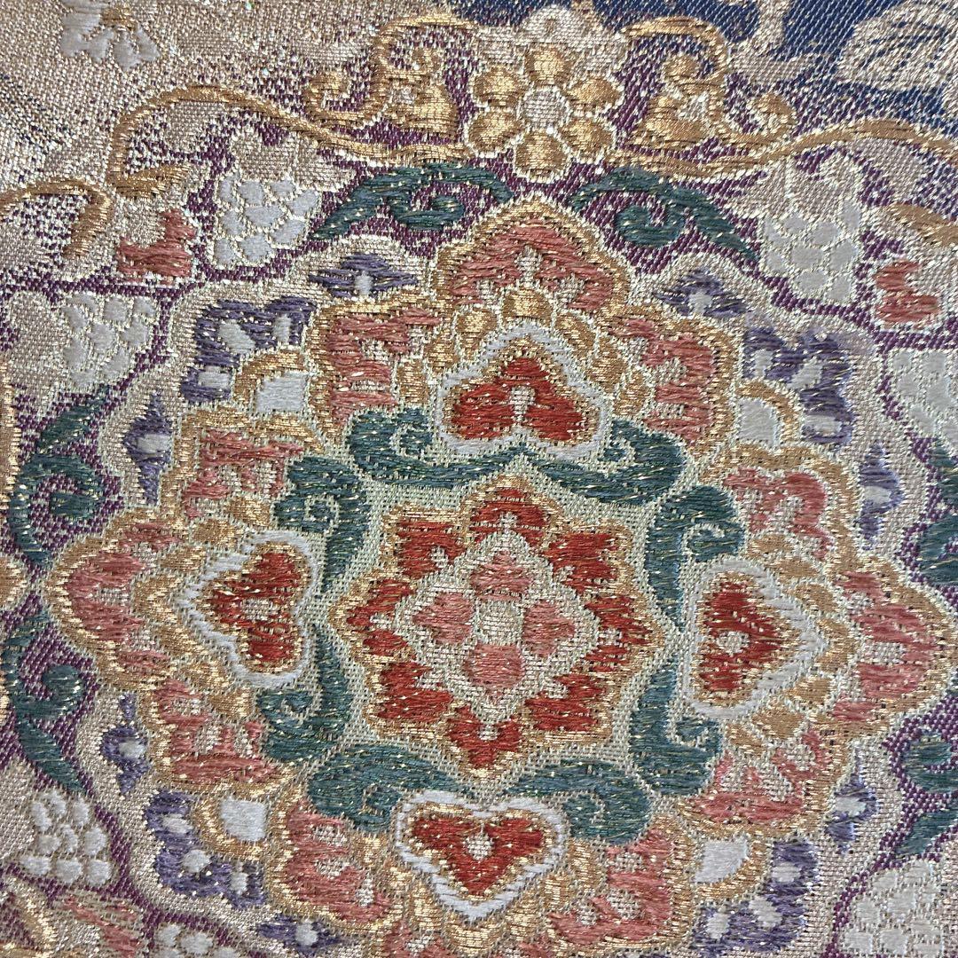 訪問着　フルセット　着物　正絹　卒業式　入学式　金駒刺繍　藤色雅花　G15