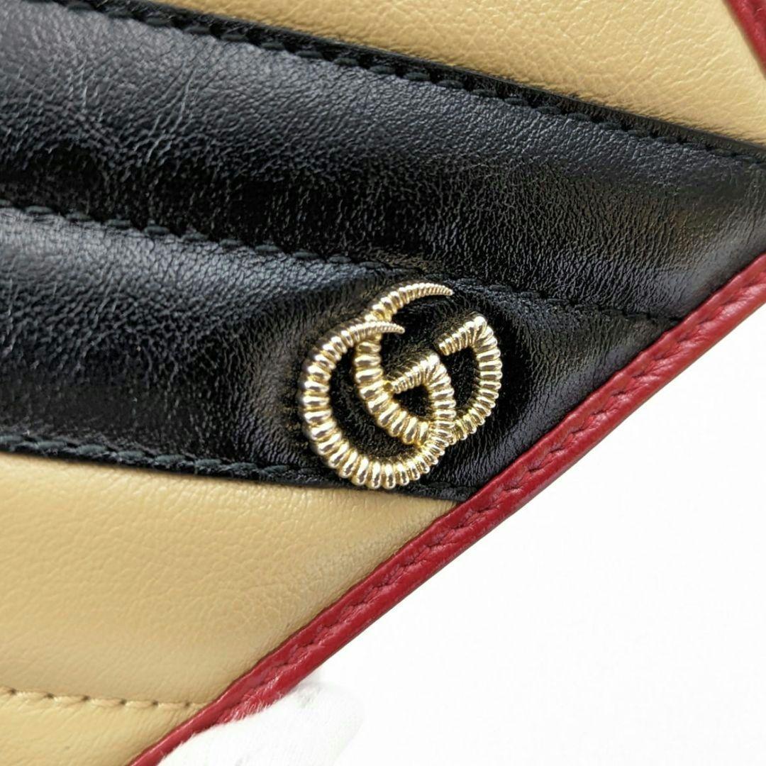 【美品】GUCCI グッチ GGマーモント 折り財布 マルチカラー