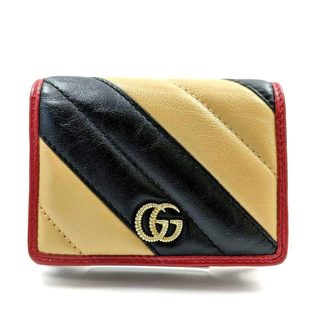 【美品】GUCCI グッチ GGマーモント 折り財布 マルチカラー
