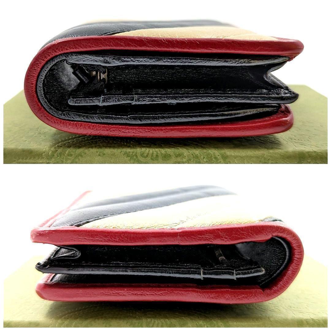 【美品】GUCCI グッチ GGマーモント 折り財布 マルチカラー