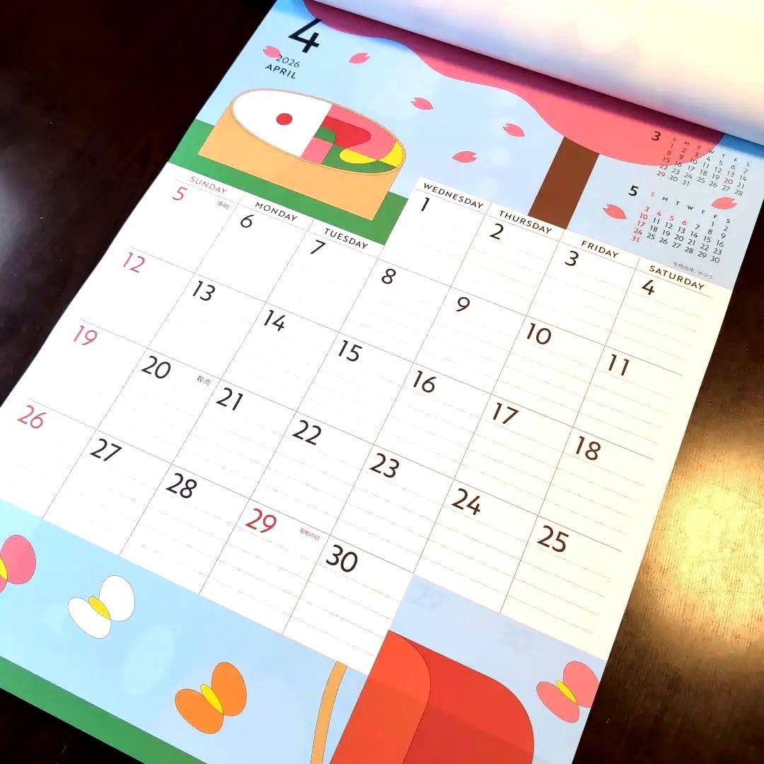 2026　壁掛けカレンダー☆　 大判　大和ハウス　FLOWERS IN LIFE