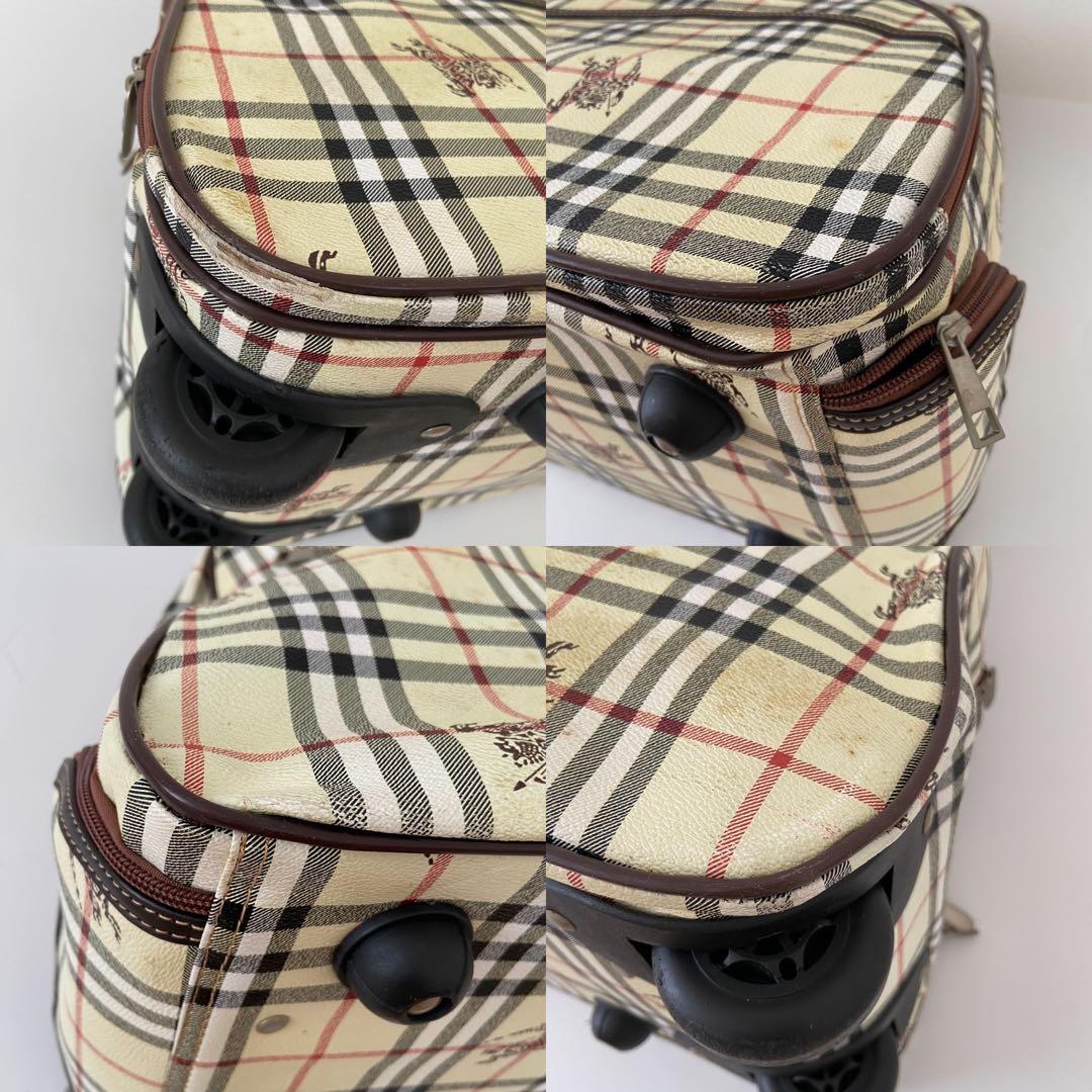 Burberry ボストン　キャリーバッグ　PVC ノバチェック　大容量