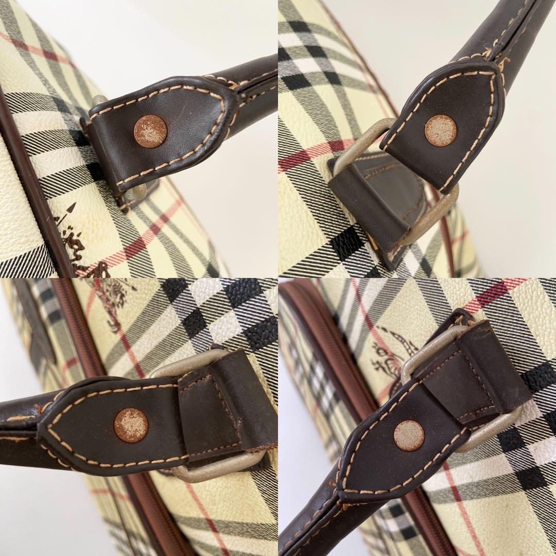 Burberry ボストン　キャリーバッグ　PVC ノバチェック　大容量