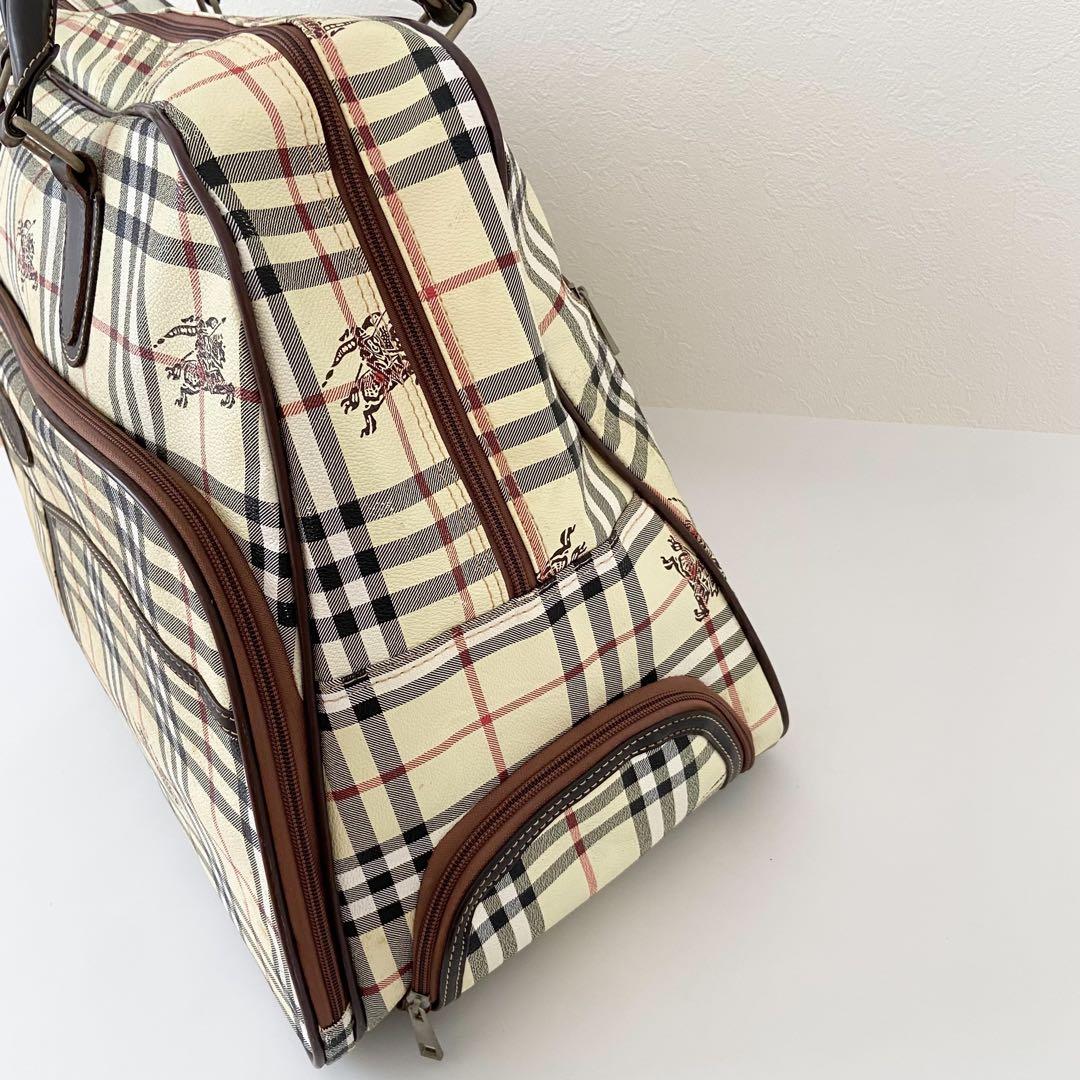 Burberry ボストン　キャリーバッグ　PVC ノバチェック　大容量