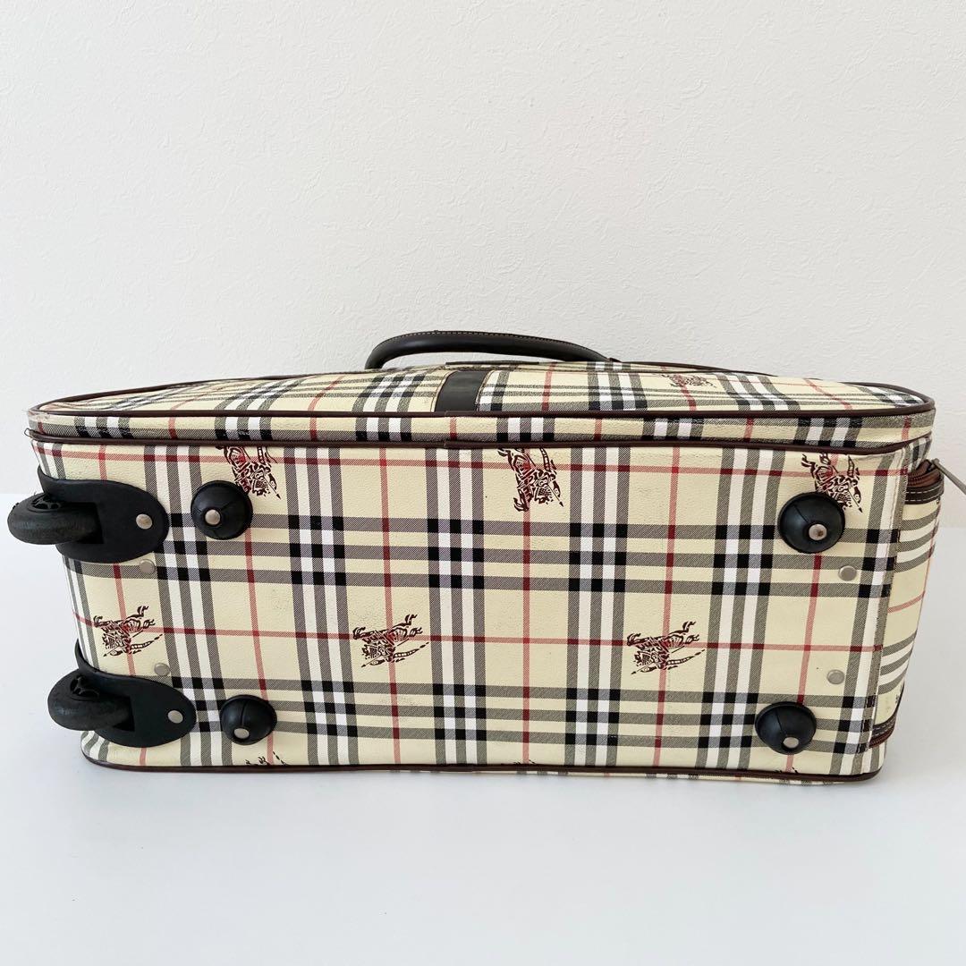 Burberry ボストン　キャリーバッグ　PVC ノバチェック　大容量