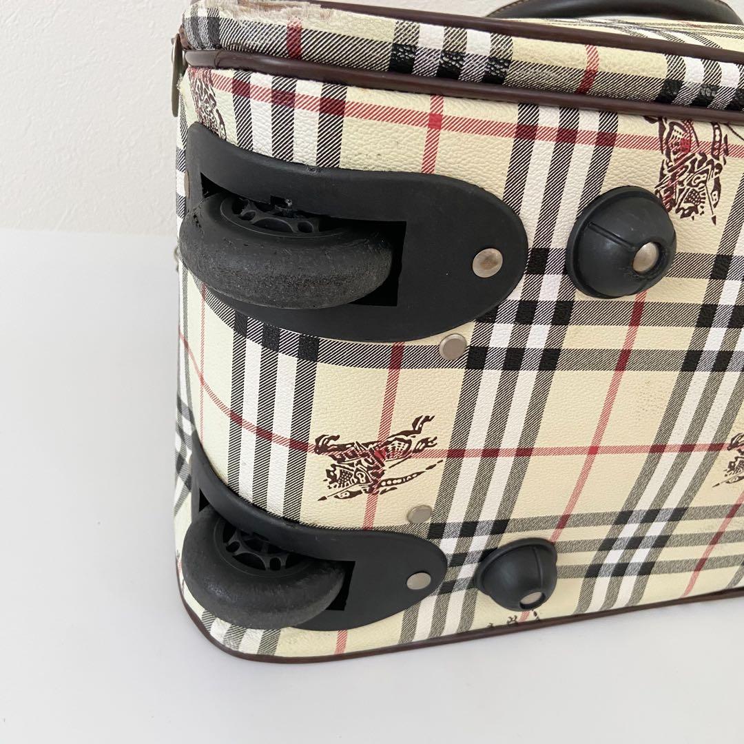 Burberry ボストン　キャリーバッグ　PVC ノバチェック　大容量