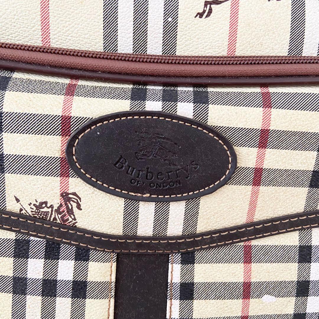 Burberry ボストン　キャリーバッグ　PVC ノバチェック　大容量