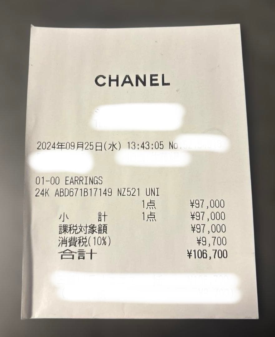 CHANEL CCピアス　ゴールド