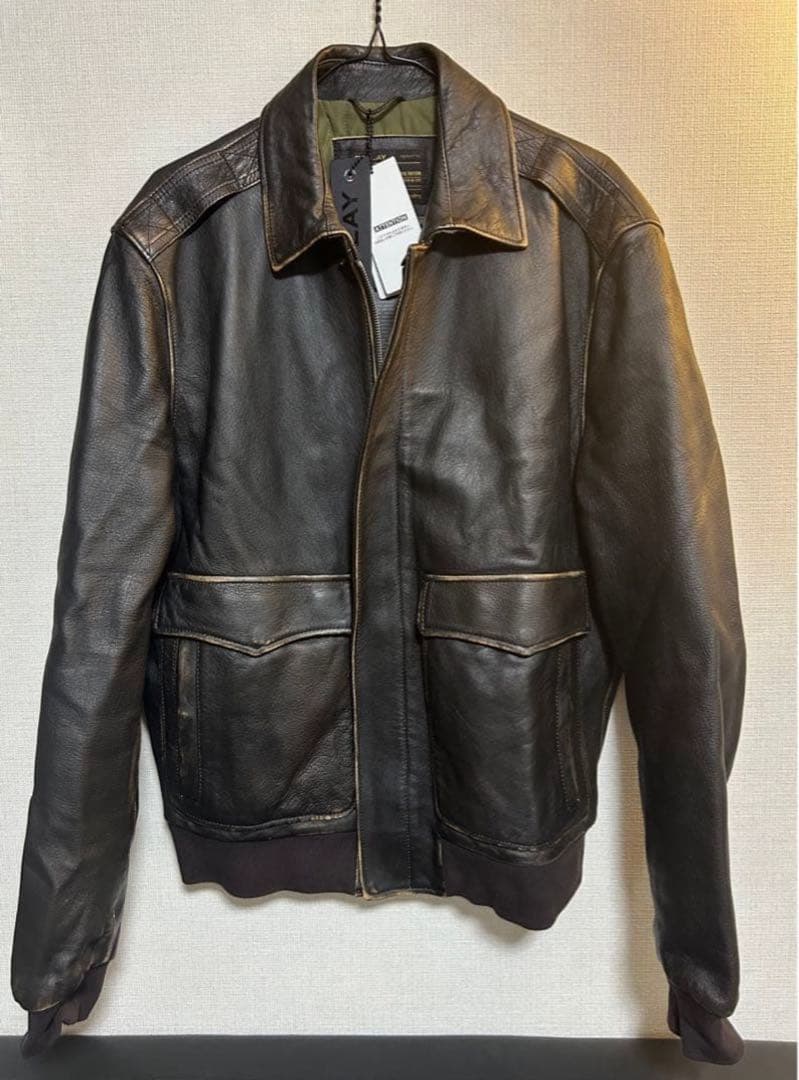 REPLAY ラムレザー　ボンバージャケット　ブルゾン