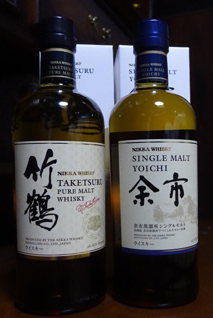 竹鶴（箱付き）余市（箱付き）宮城峡 知多（箱付き）700ml ４本セット