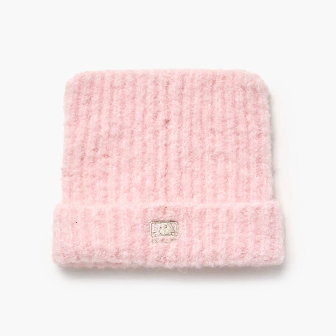 MLB Korea☆完売品☆MLB 猫耳 ミャオン ビーニー ピンク カリナ着用