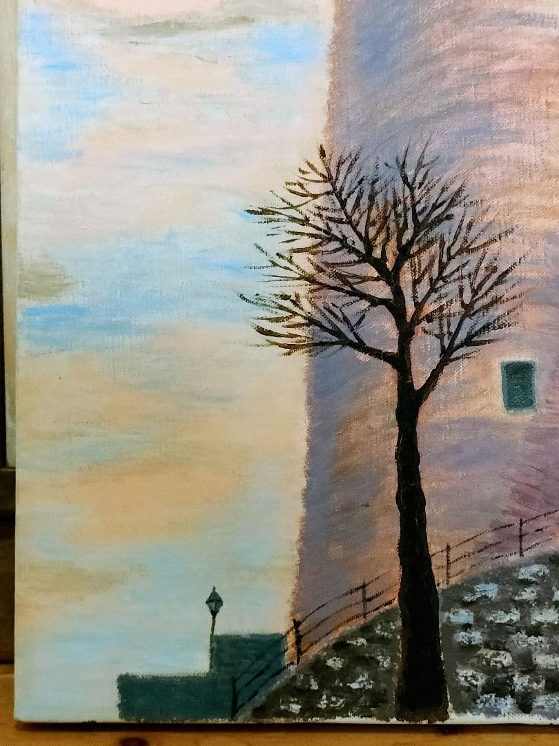 土金賢三 「古城」 油彩 F8 額装