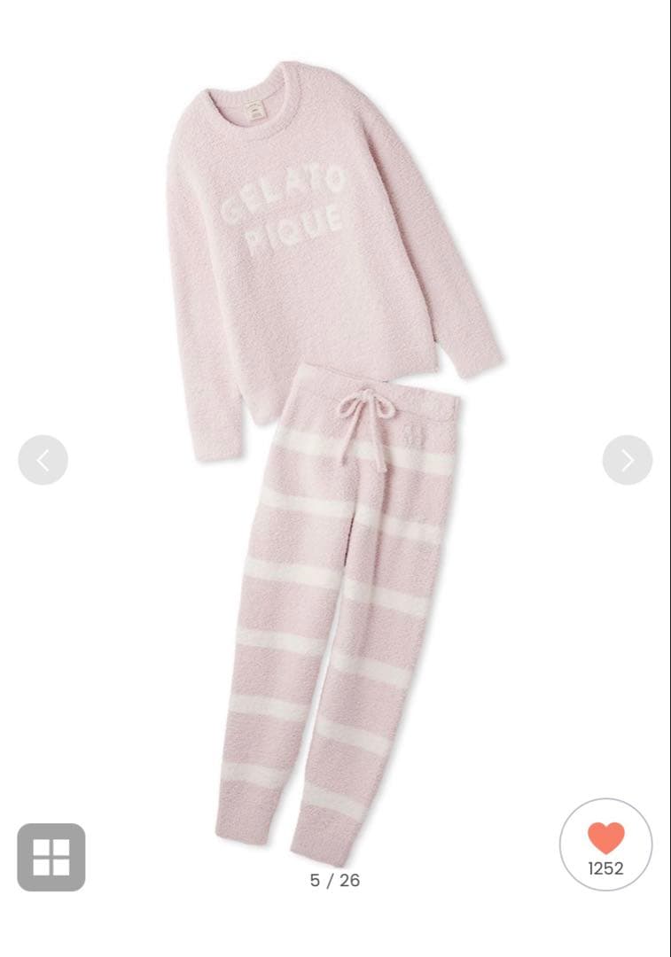 パウダーロゴジャガードプルオーバー＆ロングパンツセット