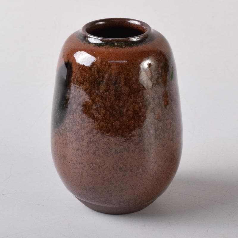 茶道具　平安　笹田有祥作　摸　六祖　茶入　仕覆付　共箱　V　7870