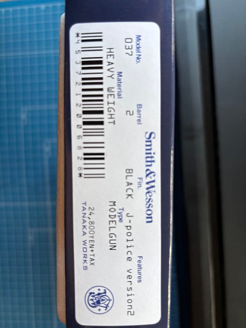 タナカ S&W M37 エアウェイト J-POLICE モデルガン　未発火