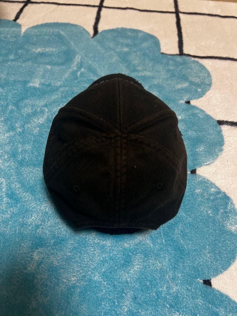 Balenciaga ダメージ加工 ベースボールキャップ ブラック