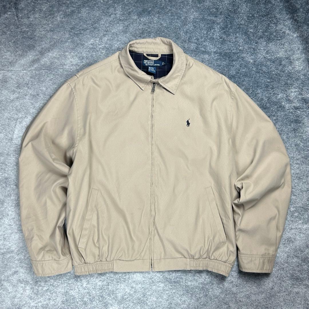 90s/ラルフローレン/スイングトップ/ベージュ/メンズ/L/