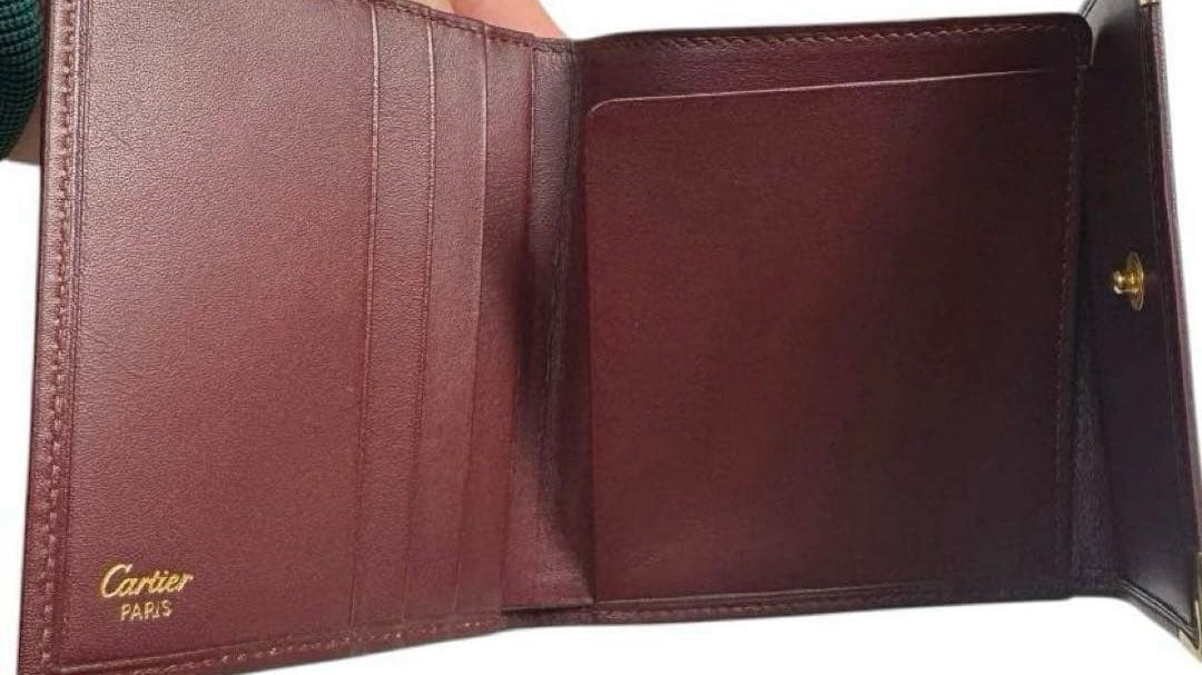 【Cartier】カルティエ カルチェ マストライン ミニ財布 がま口