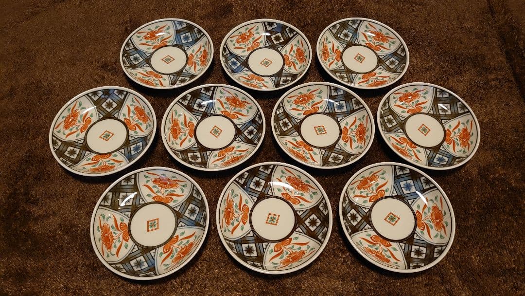 古伊万里　伊万里　色絵　豆皿　菓子皿 １０客