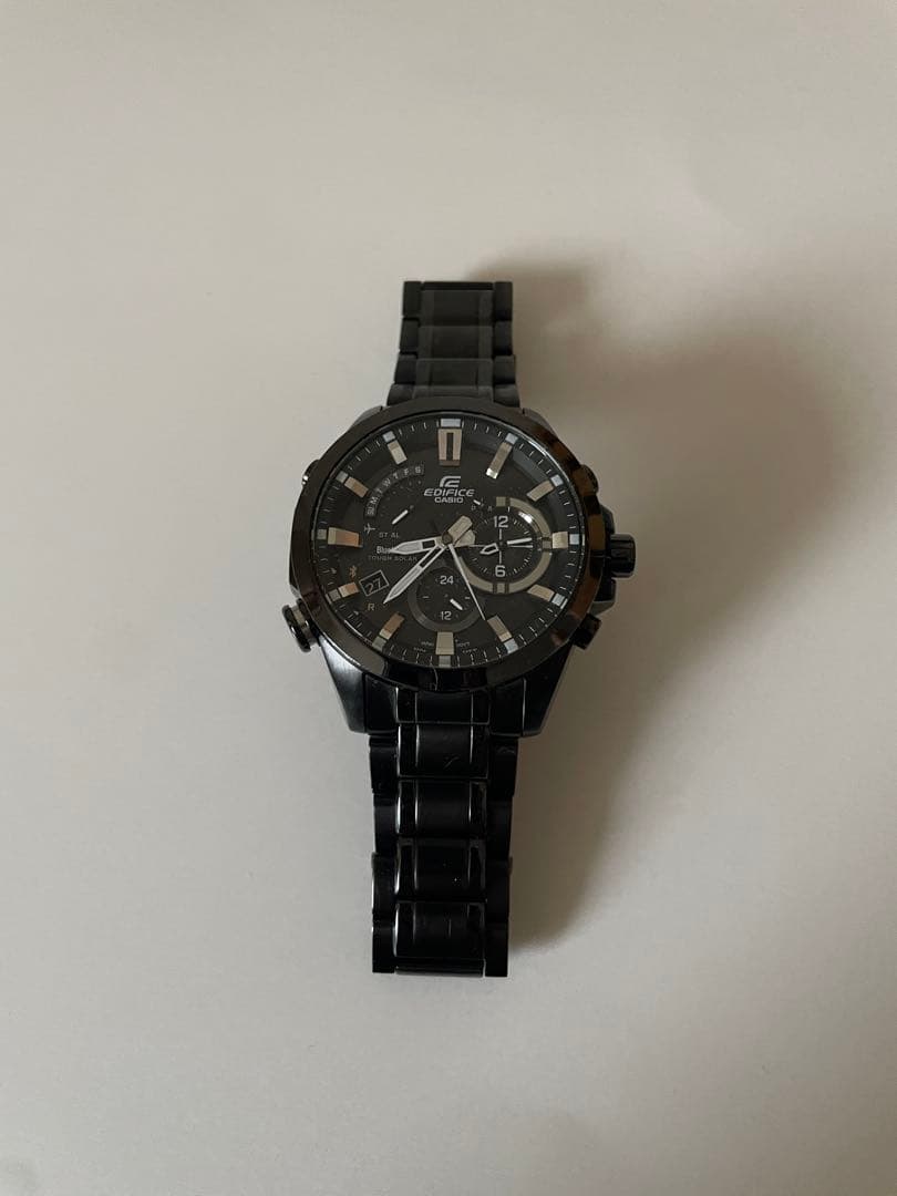 【Supreme】EDIFICE EQB-510 ブラック 腕時計