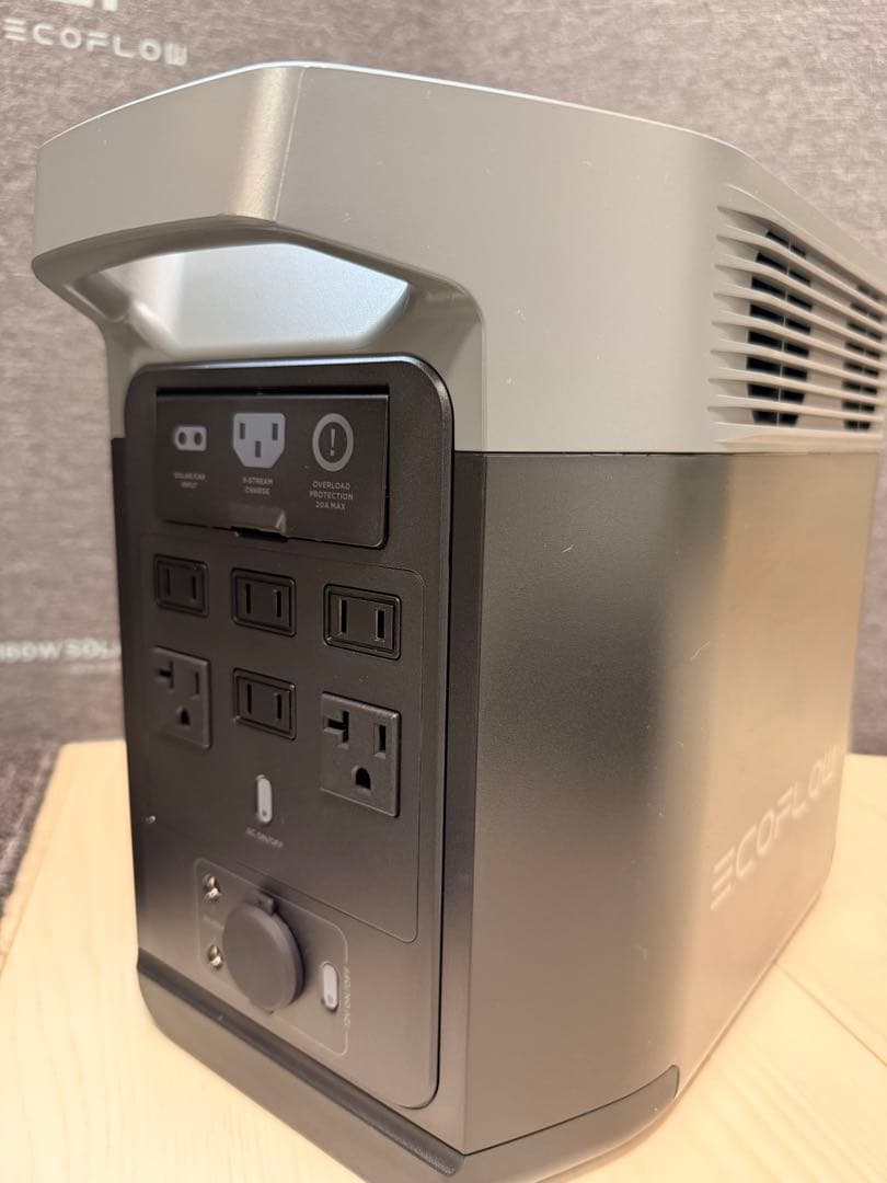 新品 EcoFlow DELTA 2 / 中古ソーラーパネル付き　セット