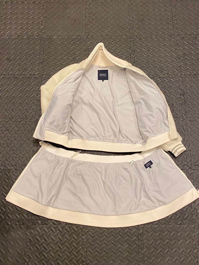 PEARLY GATES ホワイト フリースセットアップ