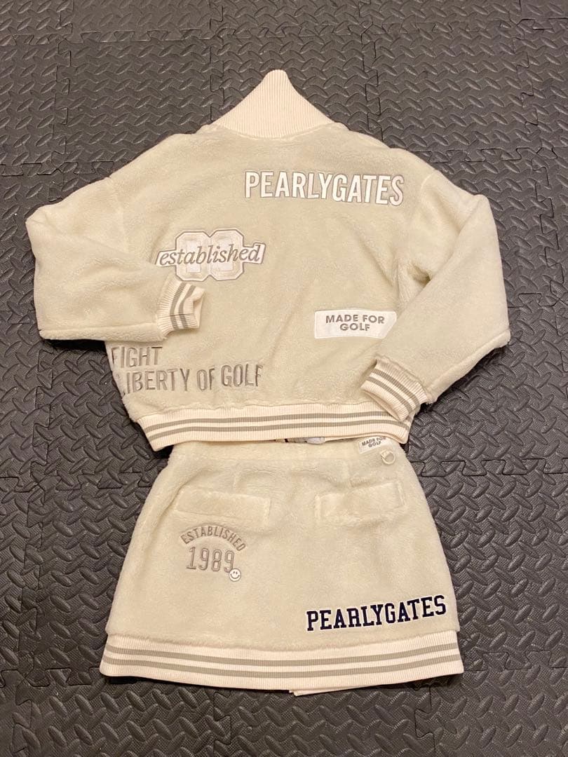 PEARLY GATES ホワイト フリースセットアップ