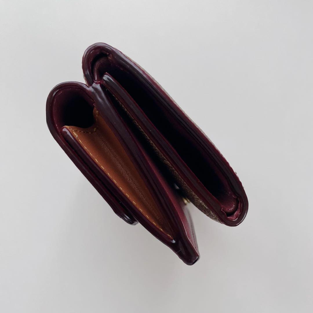 【新品未使用】COACHコーチ★財布★ミニトライフォールドウォレット★キャメル