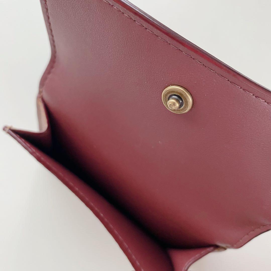 【新品未使用】COACHコーチ★財布★ミニトライフォールドウォレット★キャメル