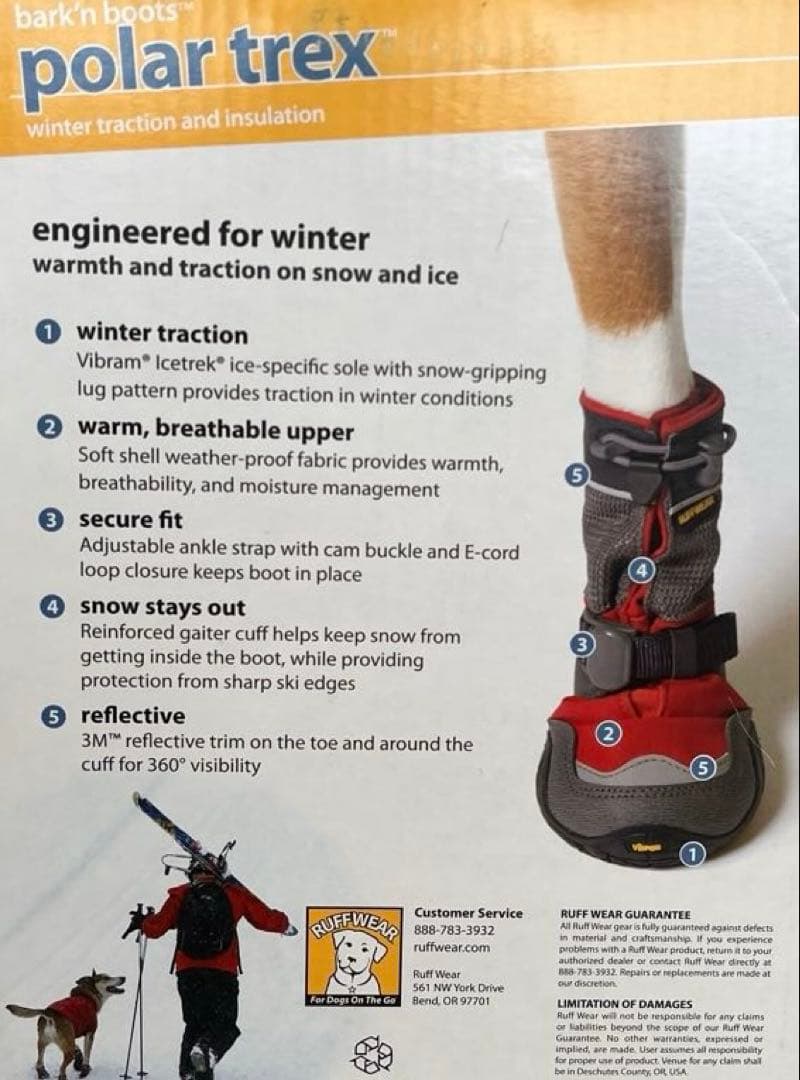 Ruffwear Polar Trex ドッグシューズ mont-bell