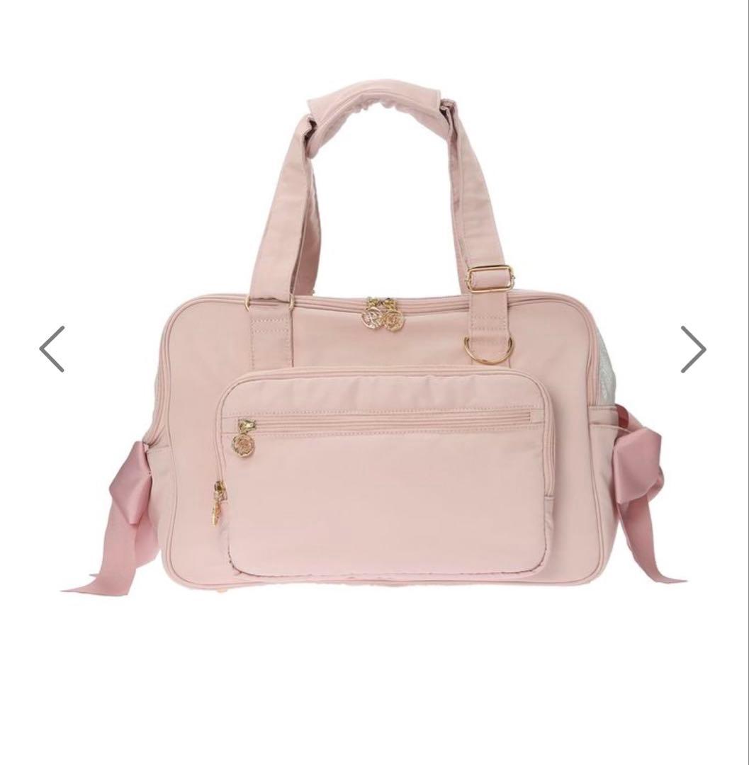 Maison de FLEUR 撥水 サイドリボンキャリーバッグ