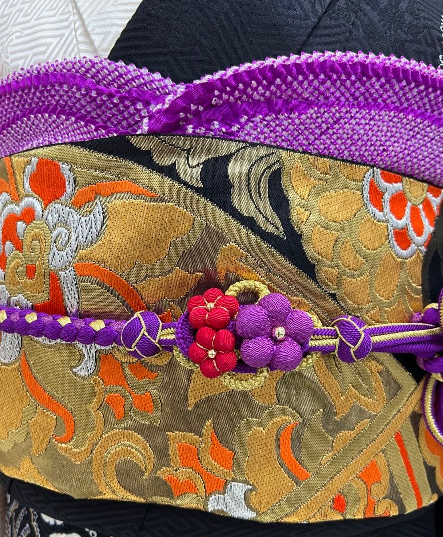 振り袖　フルセット　長襦袢　金彩加工　総絞り　モノトーン　成人式　592