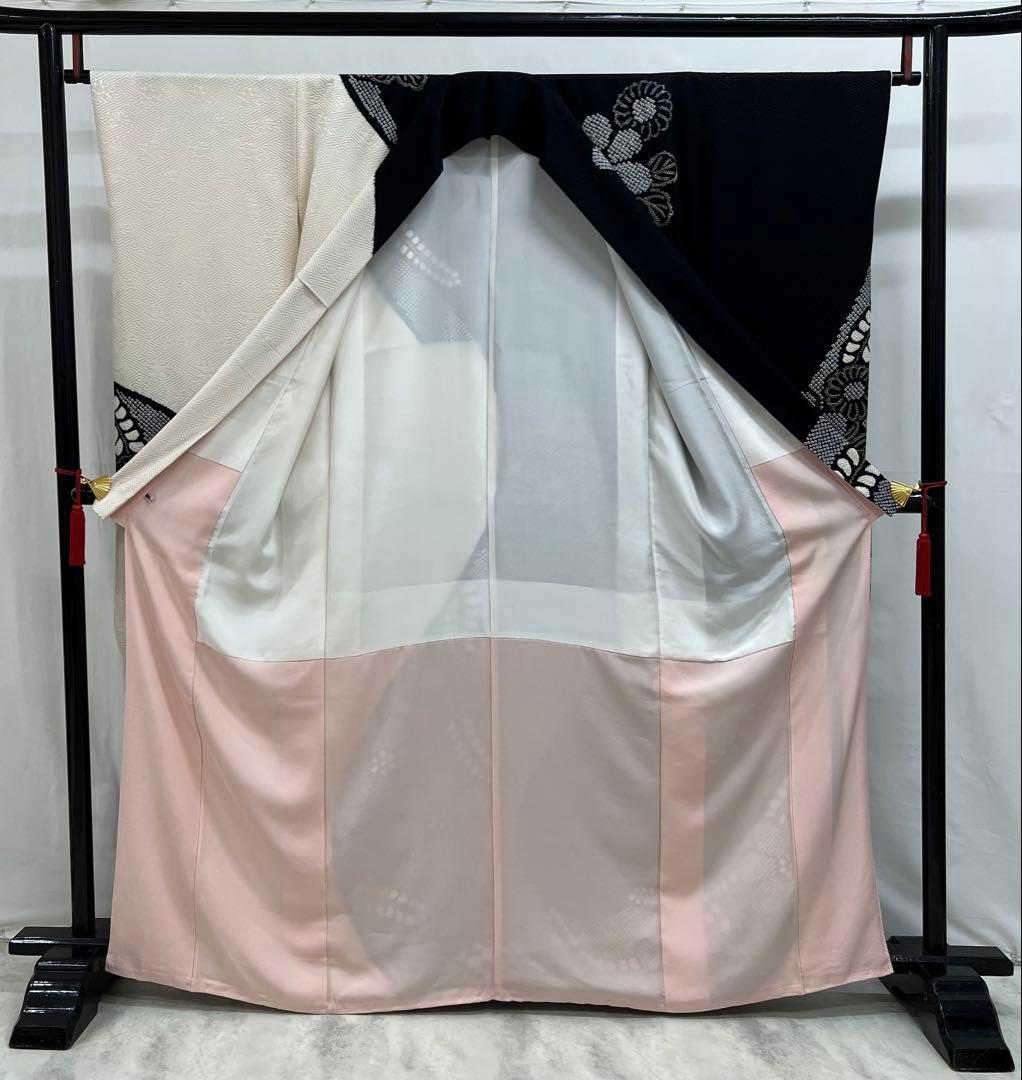 振り袖　フルセット　長襦袢　金彩加工　総絞り　モノトーン　成人式　592