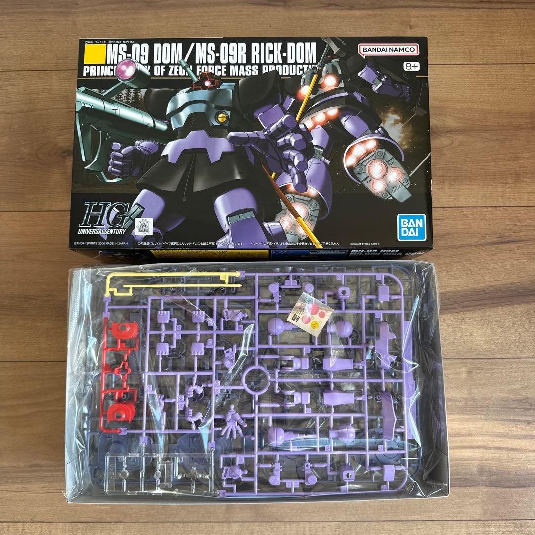 HGUC 1/144 機動戦士ガンダム 量産型ザク&ドム・ リックドム ×3