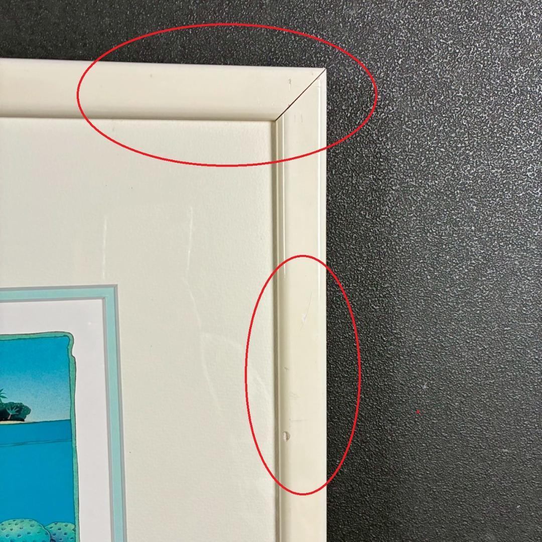 ジョアン・フック「サンゴ礁と熱帯魚」リトグラフ4点 直筆サイン入 額縁入