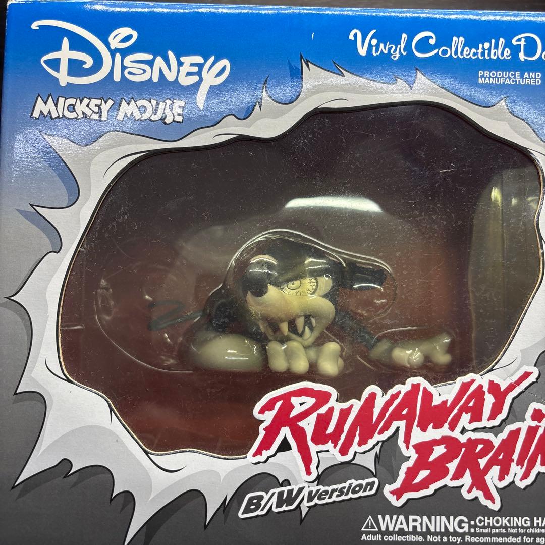 未開封！激レア ミッキーマウス ランナウェイブレイン モノクロ メディコムトイ