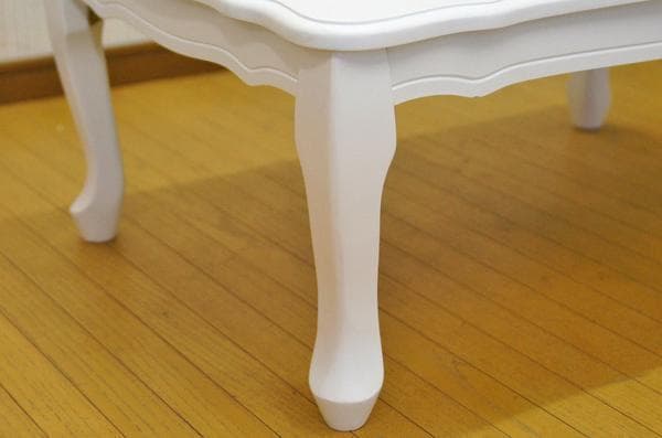 ふわふわさん　 ヨーロピアン調　猫脚　折りたたみ式　センターテーブル