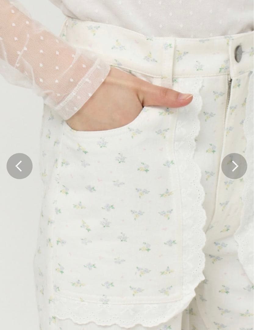 merry jenny 花柄カーゴパンツ