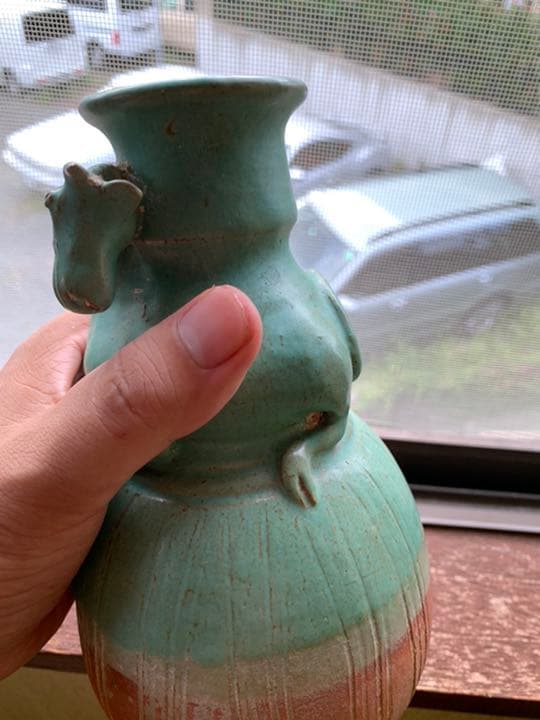 南蛮焼、東南アジア古緑釉瓶