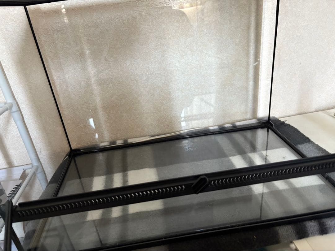 爬虫類 ケージ 飼育ケース 両開きガラスケース