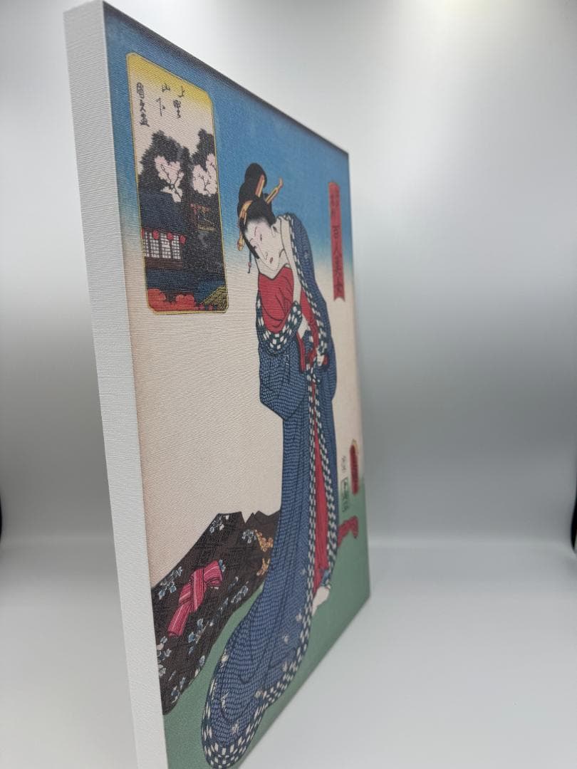 木製パネルアート 歌川豊国 江戸名所百人美女