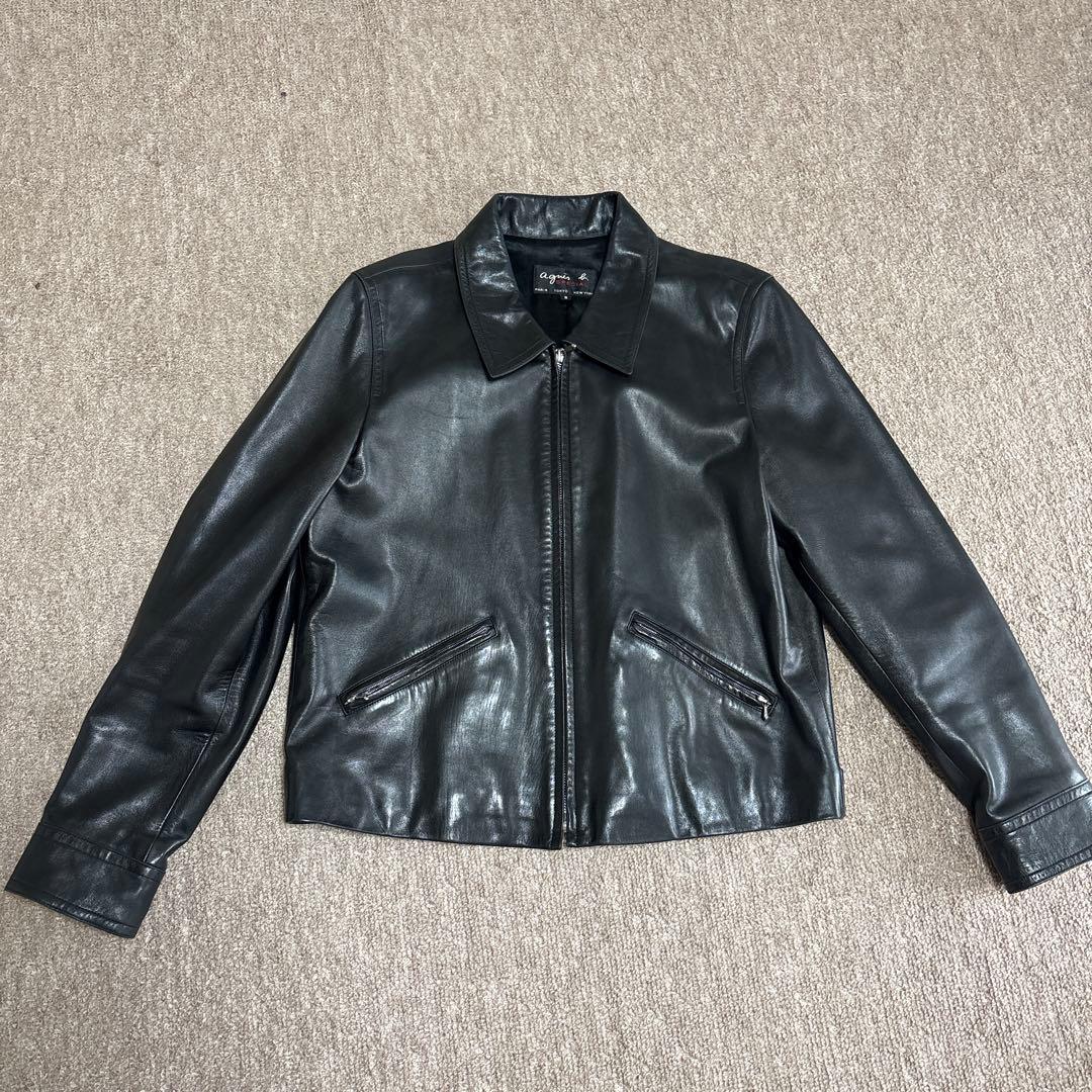 希少　アニエスベー　レザージャケット　本革