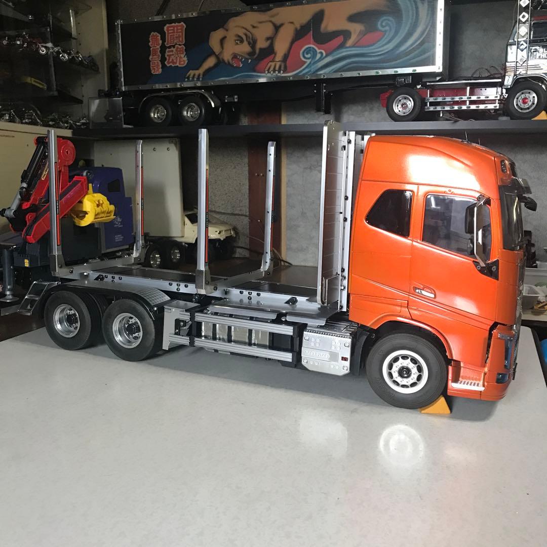 タミヤ1/14ボルボ木材運搬車