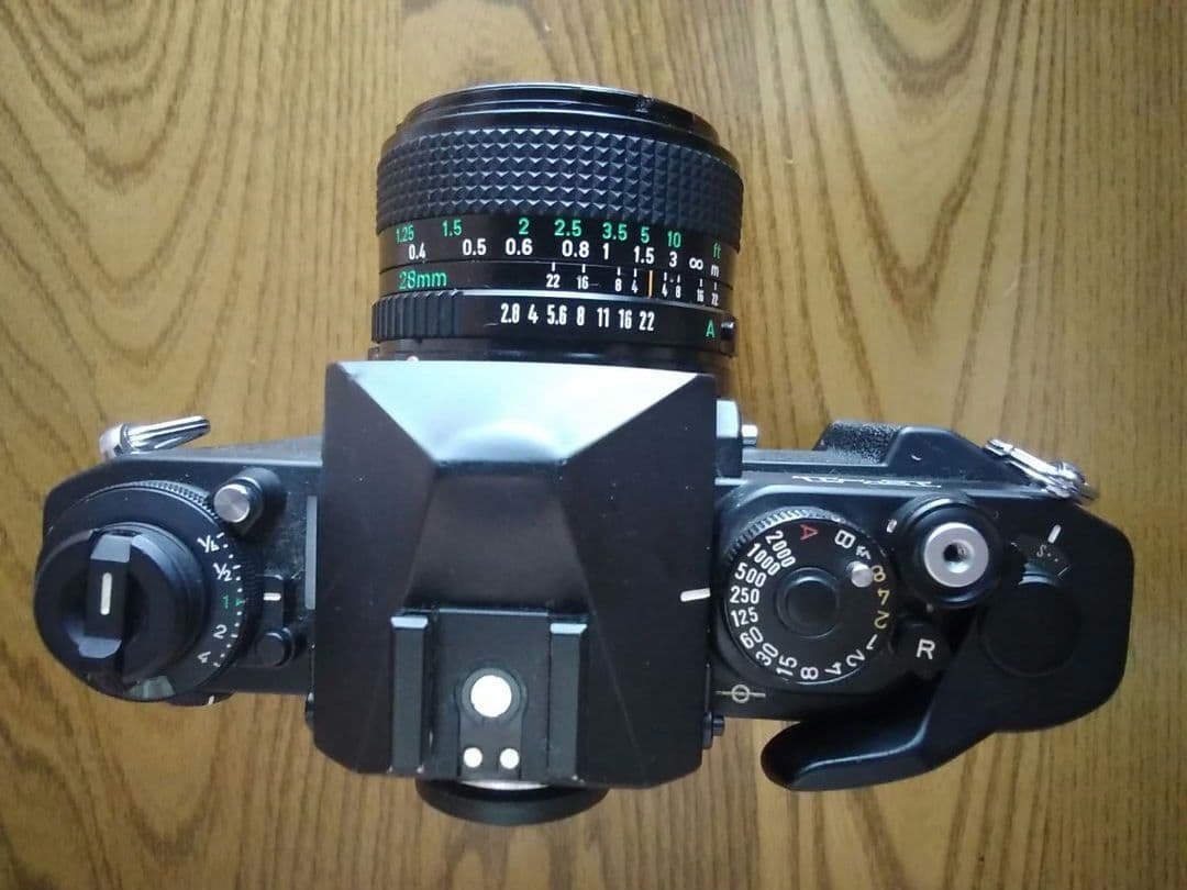 キヤノンnew F-1+ FD28mm 1:2.8 マニュアルフォーカス一眼レフ